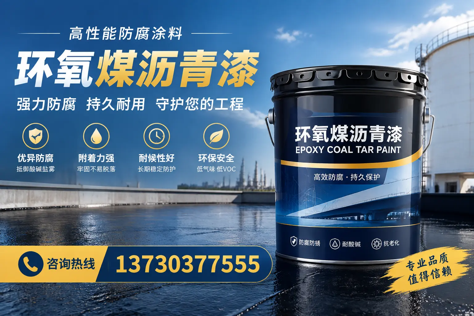 环氧煤沥青漆的耐久性分析，适合崇礼的使用场景